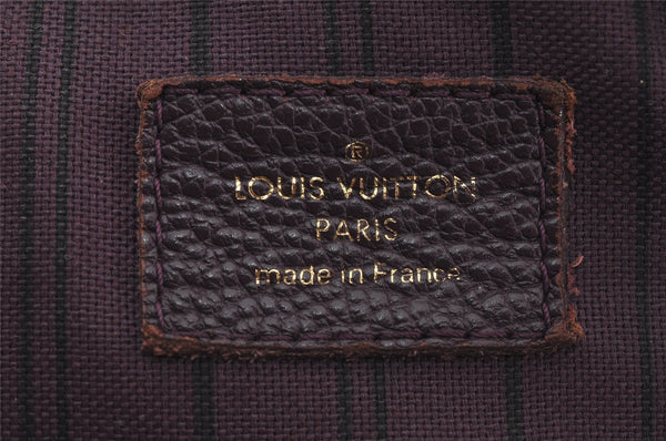 Auth Louis Vuitton Monogram Empreinte Lumineuse PM Tote Bag M40551 Purple 6822J
