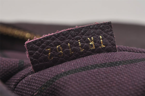 Auth Louis Vuitton Monogram Empreinte Lumineuse PM Tote Bag M40551 Purple 6822J