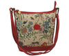 Authentic GUCCI Flora Shoulder Cross Bag Canvas Leather White Cream Junk 6823J