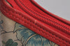 Authentic GUCCI Flora Shoulder Cross Bag Canvas Leather White Cream Junk 6823J