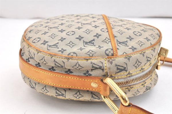 Auth Louis Vuitton Monogram Mini Jeanne GM Shoulder Bag M92000 Blue Junk 6823K