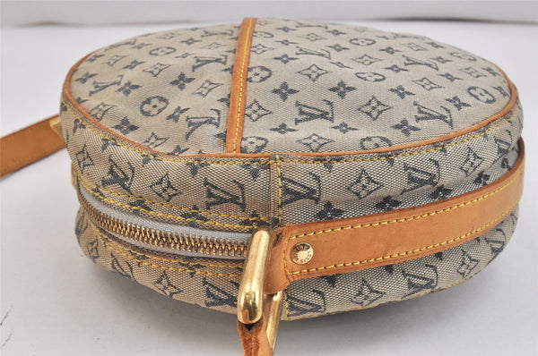 Auth Louis Vuitton Monogram Mini Jeanne GM Shoulder Bag M92000 Blue Junk 6823K