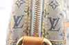 Auth Louis Vuitton Monogram Mini Jeanne GM Shoulder Bag M92000 Blue Junk 6823K