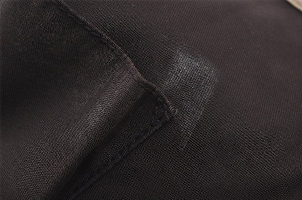 Authentic GUCCI Abbey Shoulder Tote Bag GG Canvas Leather 130736 Brown 6824J