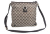 Authentic GUCCI Abbey Shoulder Cross Bag GG Canvas Leather 131326 Brown 6825H