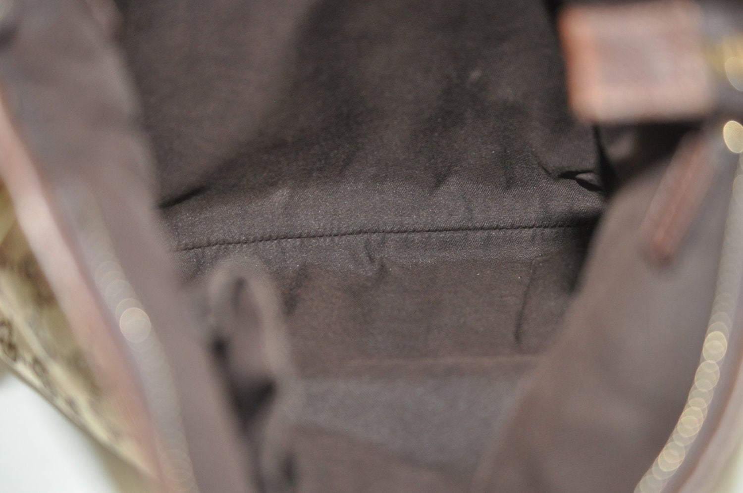 Authentic GUCCI Abbey Shoulder Cross Bag GG Canvas Leather 131326 Brown 6825H