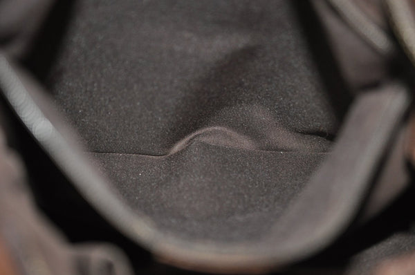 Authentic GUCCI Abbey Shoulder Cross Bag GG Canvas Leather 131326 Brown 6825H