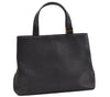 Authentic BURBERRY Vintage Leather Hand Bag Black 6826J