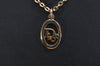 Authentic Christian Dior Gold Tone Chain Pendant Necklace CD 6827J