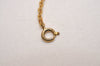 Authentic Christian Dior Gold Tone Chain Pendant Necklace CD 6827J