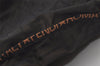 Authentic FENDI Zucca Folding Hand Tote Bag Purse Nylon Leather Brown 6828I