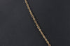 Authentic Christian Dior Gold Tone Chain Pendant Necklace CD 6828J