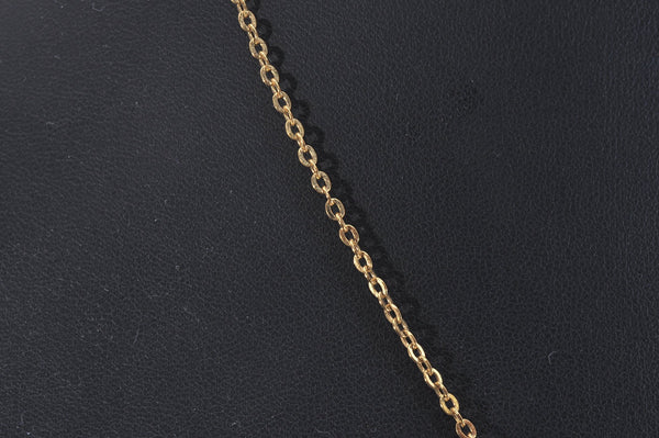 Authentic Christian Dior Gold Tone Chain Pendant Necklace CD 6828J