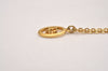 Authentic Christian Dior Gold Tone Chain Pendant Necklace CD 6828J