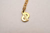 Authentic Christian Dior Gold Tone Chain Pendant Necklace CD 6828J