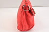 Authentic Chloe LILY Ribbon 2Way Shoulder Hand Bag Purse Leather Red 6828K