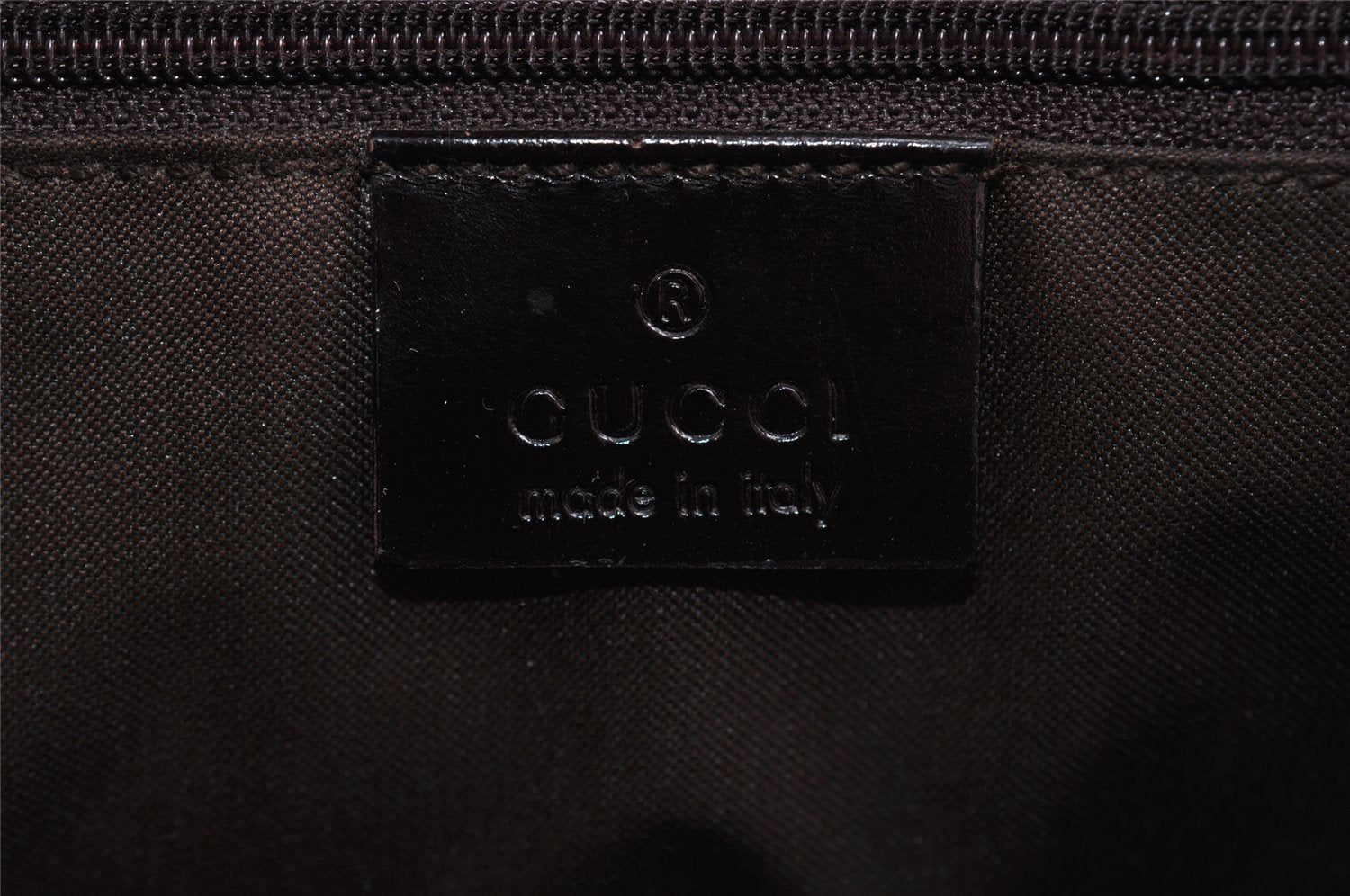 Authentic GUCCI Shoulder Hand Bag Purse GG Nylon Leather 0021021 Brown  6829I