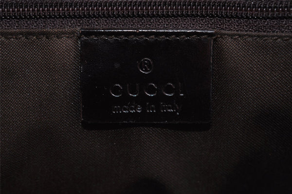 Authentic GUCCI Shoulder Hand Bag Purse GG Nylon Leather 0021021 Brown  6829I