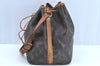 Authentic Louis Vuitton Monogram Petit Noe M42226 Shoulder Drawstring Bag 6830H