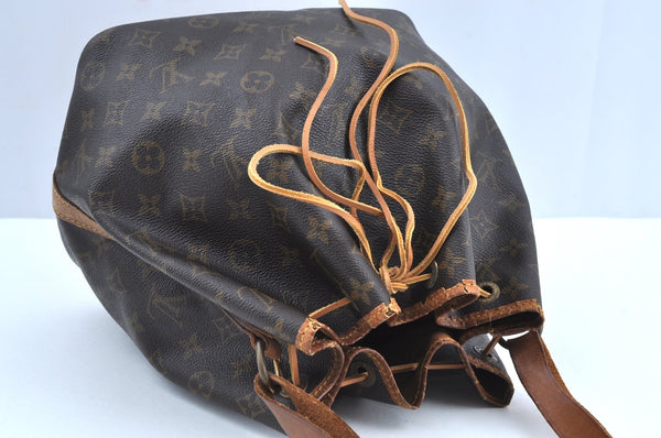 Authentic Louis Vuitton Monogram Petit Noe M42226 Shoulder Drawstring Bag 6830H