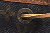 Authentic Louis Vuitton Monogram Petit Noe M42226 Shoulder Drawstring Bag 6830H