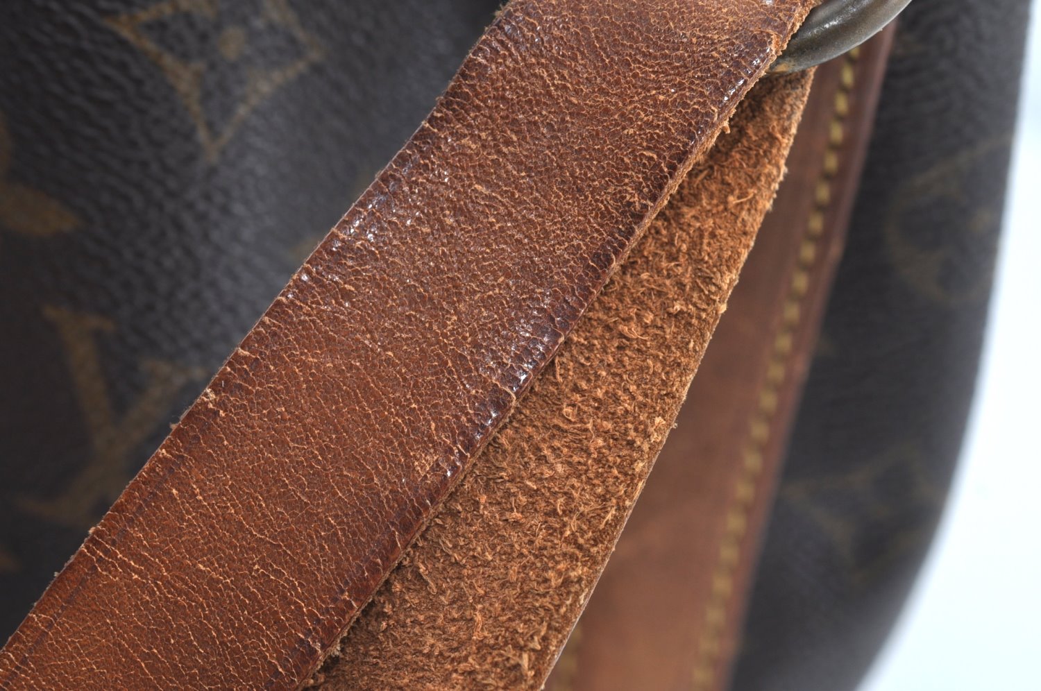 Authentic Louis Vuitton Monogram Petit Noe M42226 Shoulder Drawstring Bag 6830H