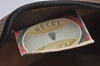 Authentic GUCCI Web Sherry Line Shoulder Bag GG PVC Leather Brown Junk 6830J