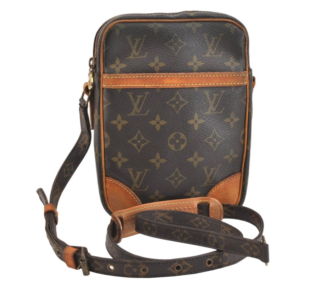 Authentic Louis Vuitton Monogram Danube Shoulder Crossbody Bag M45266 Junk 6831K