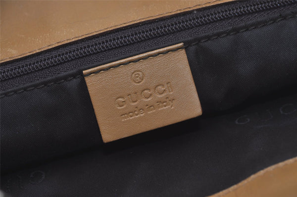 Authentic GUCCI Vintage Shoulder Tote Bag GG Canvas Leather 0021099 Brown 6832I