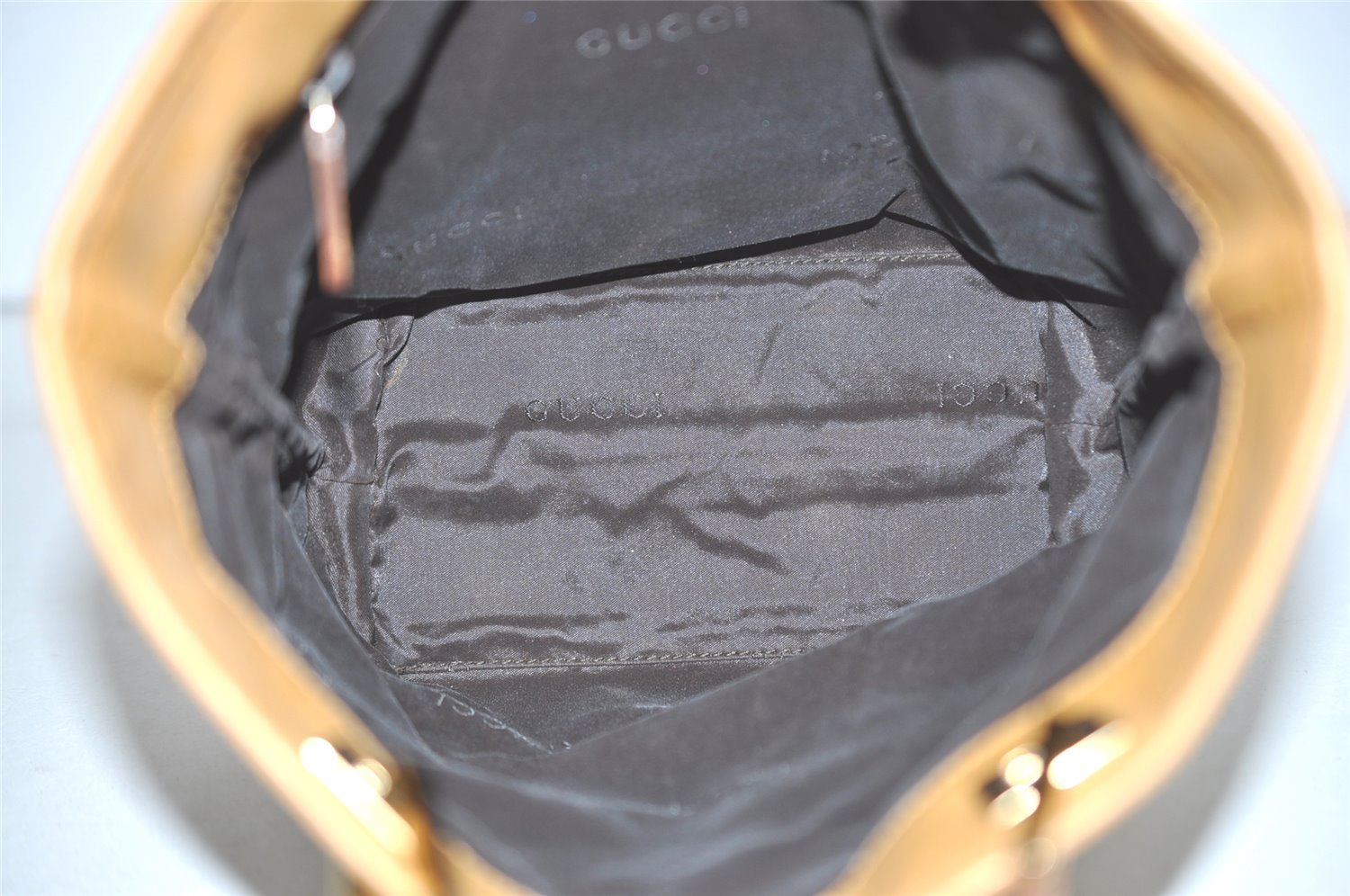 Authentic GUCCI Vintage Shoulder Tote Bag GG Canvas Leather 0021099 Brown 6832I