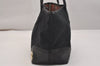 Authentic GUCCI New Britt Shoulder Tote Bag GG Canvas Leather 169946 Black 6832J