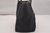Authentic GUCCI New Britt Shoulder Tote Bag GG Canvas Leather 169946 Black 6832J