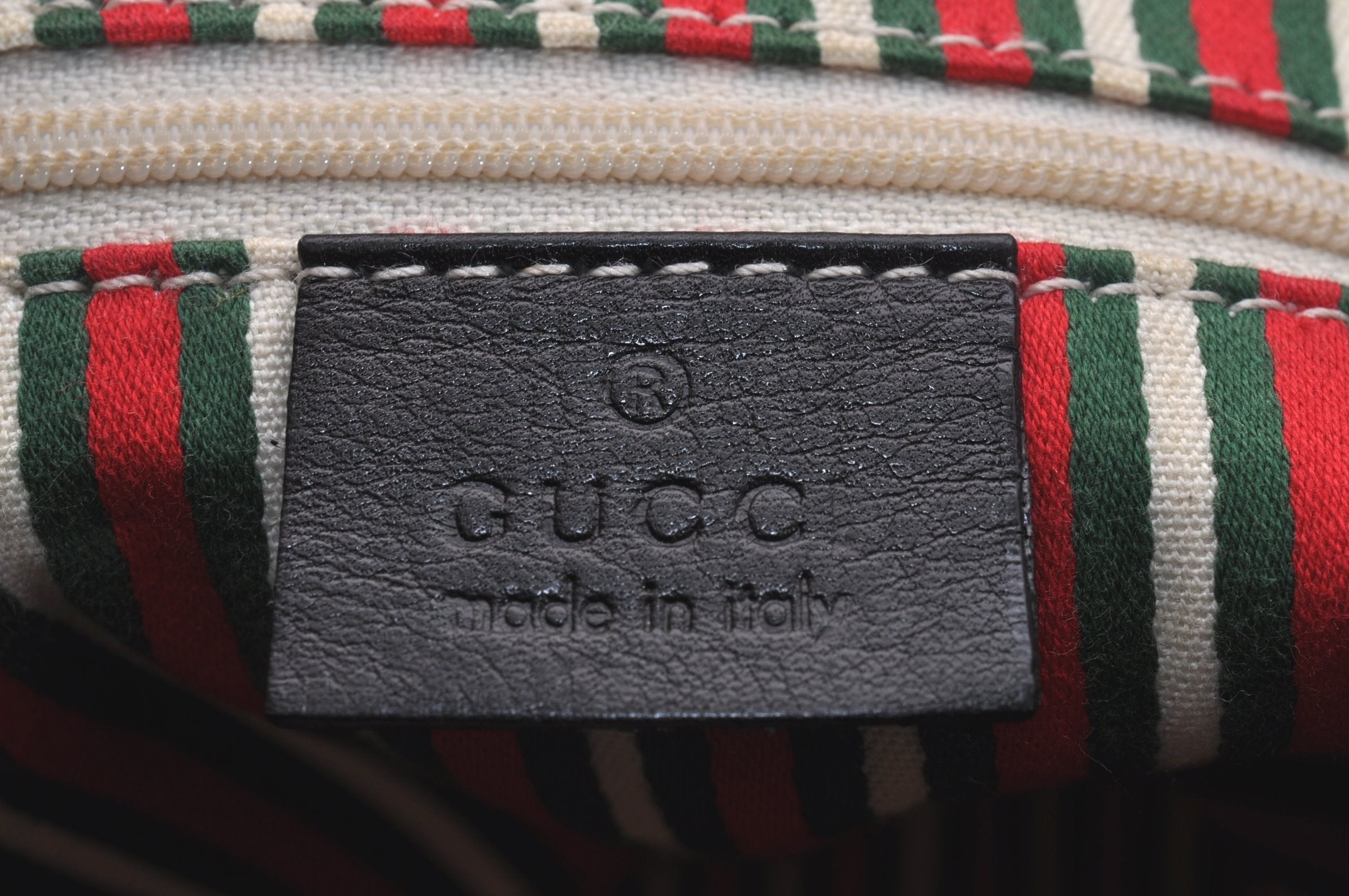 Authentic GUCCI New Britt Shoulder Tote Bag GG Canvas Leather 169946 Black 6832J