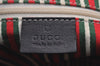Authentic GUCCI New Britt Shoulder Tote Bag GG Canvas Leather 169946 Black 6832J