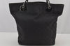 Authentic GUCCI Eclipse Shoulder Tote Bag GG Canvas Leather 120836 Black 6833J