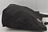 Authentic GUCCI Eclipse Shoulder Tote Bag GG Canvas Leather 120836 Black 6833J