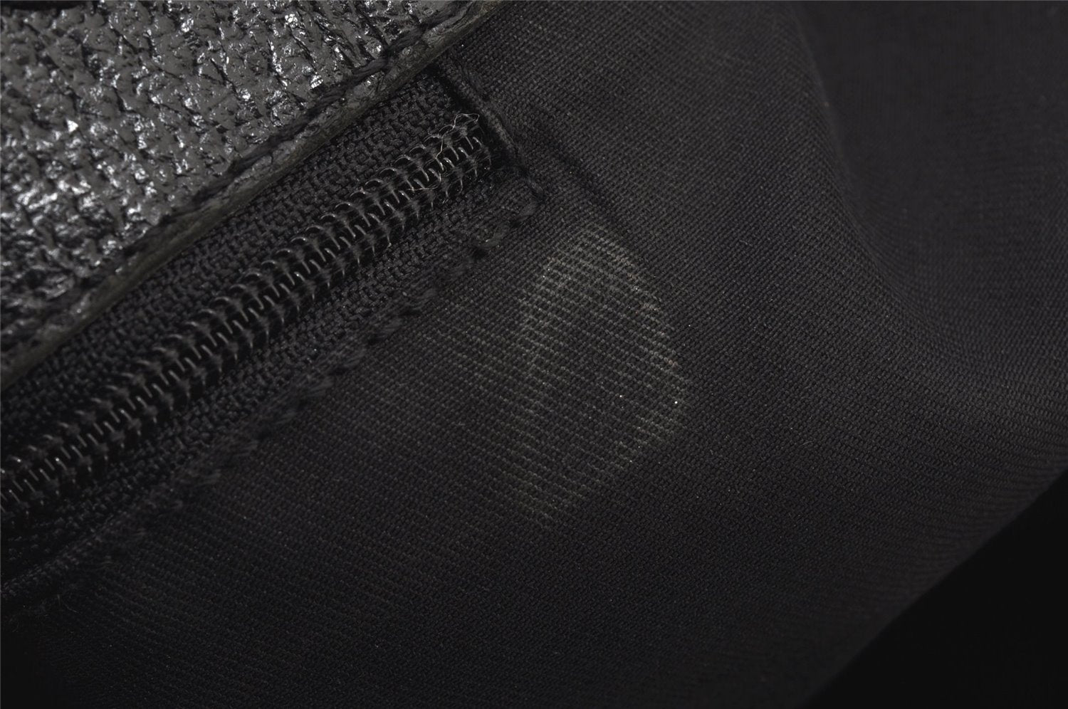 Authentic GUCCI Eclipse Shoulder Tote Bag GG Canvas Leather 120836 Black 6833J