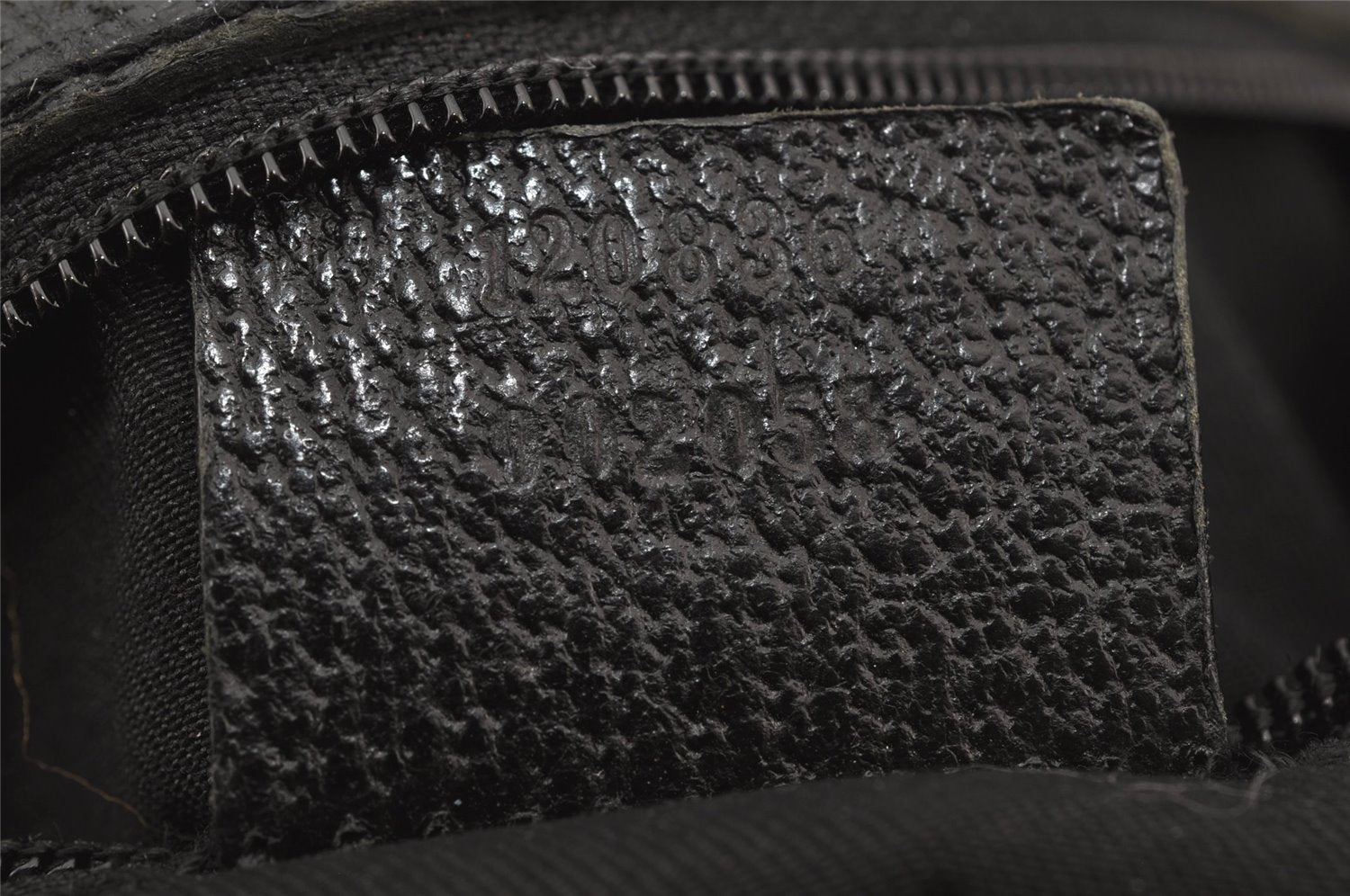 Authentic GUCCI Eclipse Shoulder Tote Bag GG Canvas Leather 120836 Black 6833J