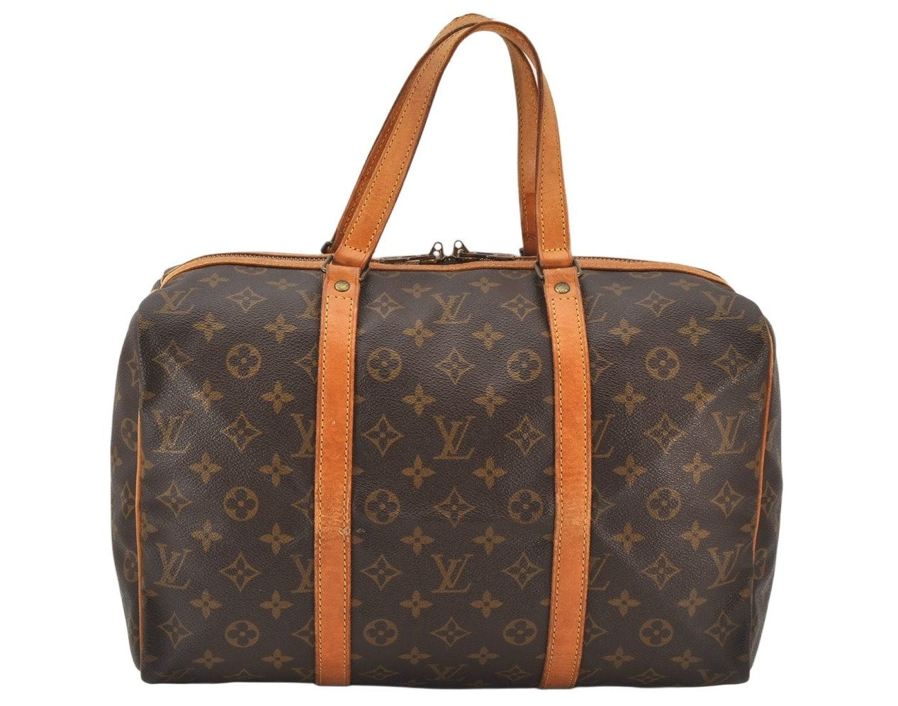 Authentic Louis Vuitton Monogram Sac Souple 35 Hand Boston Bag M41626 LV 6833K