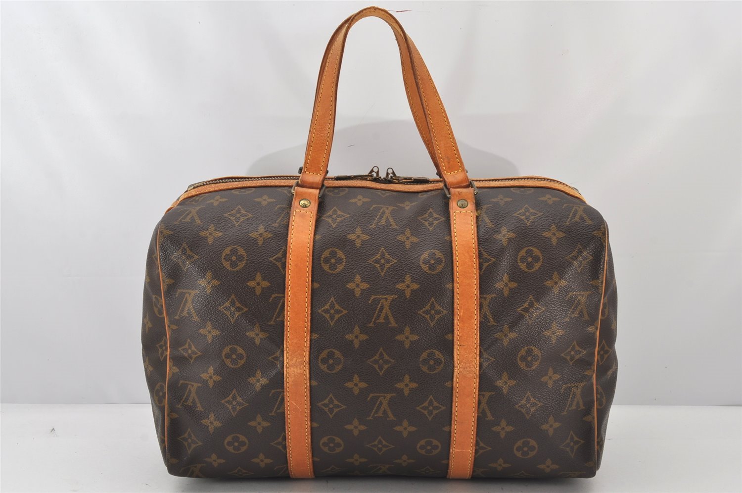 Authentic Louis Vuitton Monogram Sac Souple 35 Hand Boston Bag M41626 LV 6833K