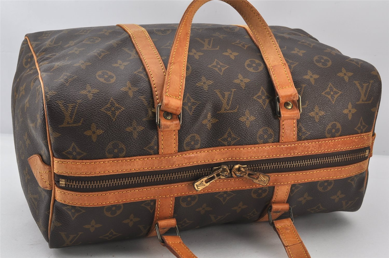 Authentic Louis Vuitton Monogram Sac Souple 35 Hand Boston Bag M41626 LV 6833K