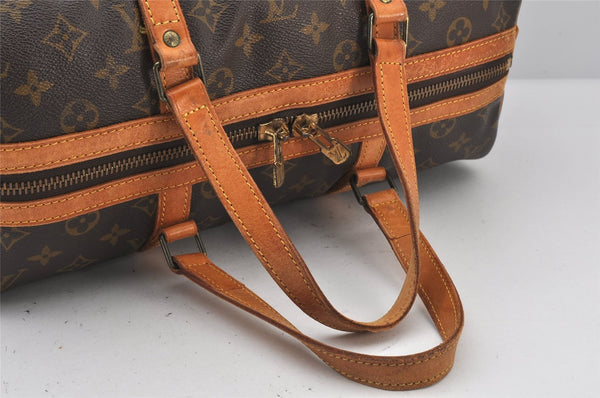 Authentic Louis Vuitton Monogram Sac Souple 35 Hand Boston Bag M41626 LV 6833K