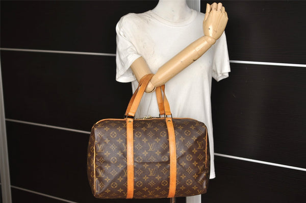 Authentic Louis Vuitton Monogram Sac Souple 35 Hand Boston Bag M41626 LV 6833K