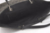 Authentic GUCCI Vintage Shoulder Tote Bag GG Canvas Leather 31243 Black 6835I