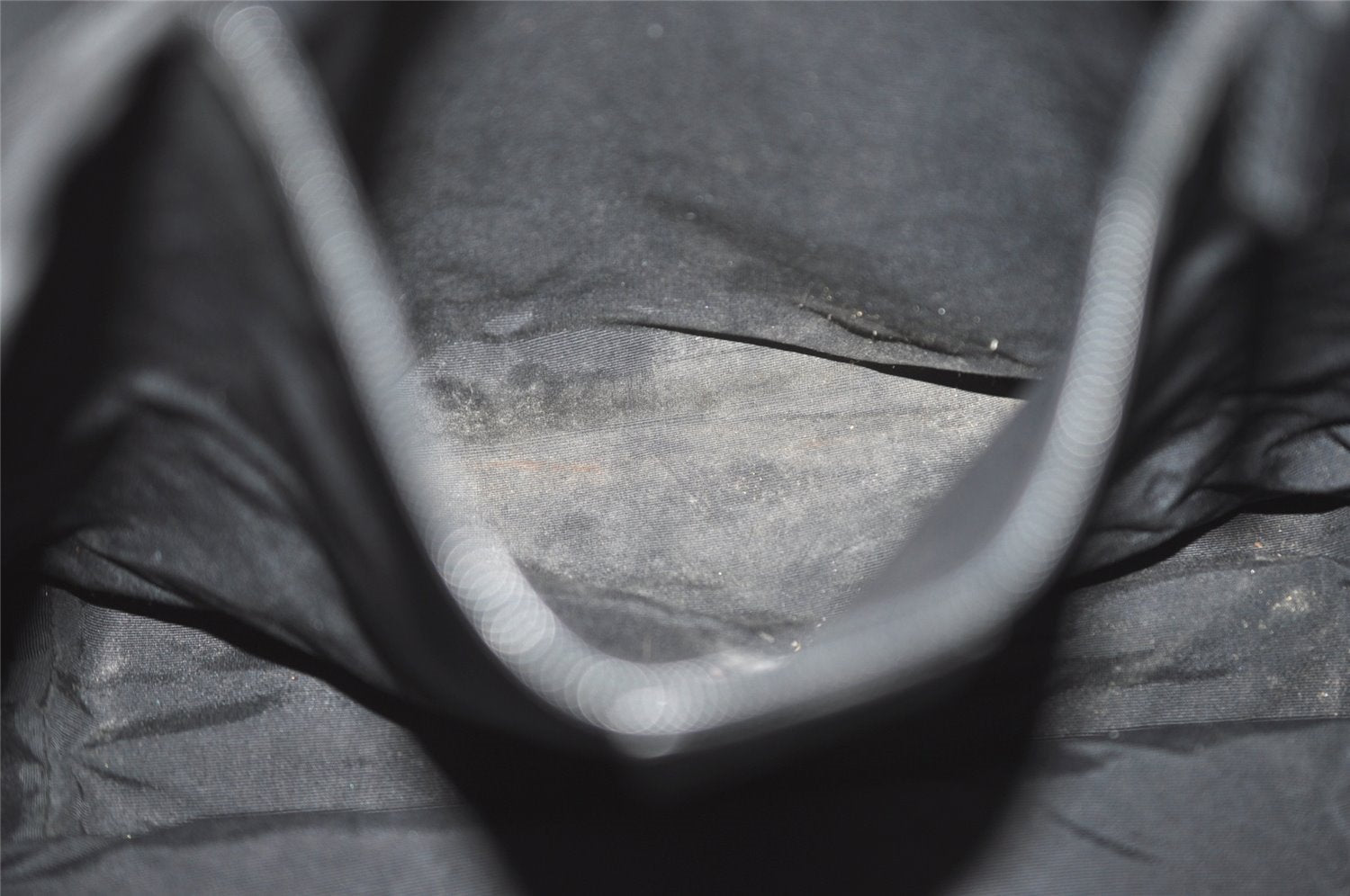 Authentic GUCCI Vintage Shoulder Tote Bag GG Canvas Leather 31243 Black 6835I