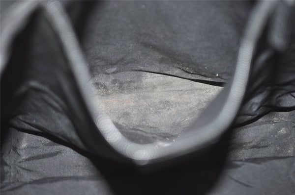 Authentic GUCCI Vintage Shoulder Tote Bag GG Canvas Leather 31243 Black 6835I