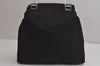 Authentic PRADA Vintage Nylon Tessuto Plastic Tote Hand Bag Black 6835J