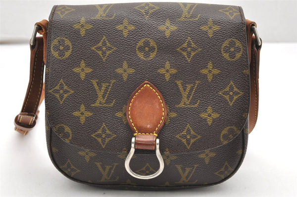 Auth Louis Vuitton Monogram Saint Cloud MM Shoulder Cross Bag Old Model LV 6835K