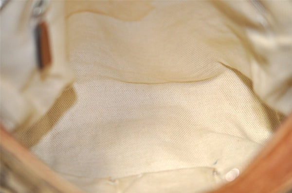 Authentic GUCCI Web Sherry Line Shoulder Cross Bag GG Canvas Leather Brown 6836I