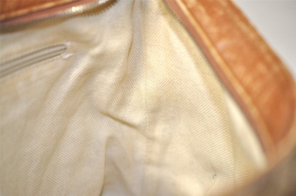 Authentic GUCCI Web Sherry Line Shoulder Cross Bag GG Canvas Leather Brown 6836I